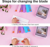 Paper Cutter A5 Mini Paper Cutter Portable Paper Cutting Machine (1 Pc  Mix Color)